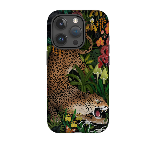 iPhone Tough Case - Roaring Leopard By Bex Parkin