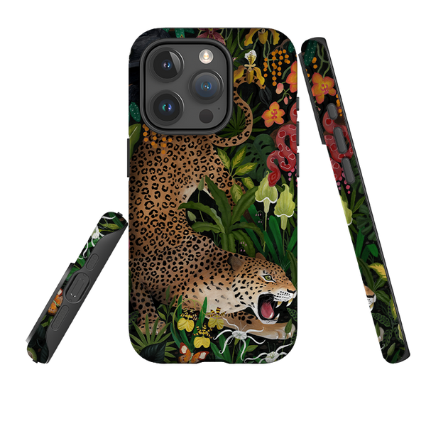 iPhone Tough Case - Roaring Leopard By Bex Parkin