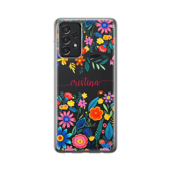 Happy Flowers - Custom Galaxy A case