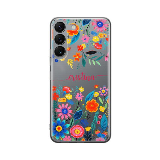 Happy Flowers - Custom Galaxy S case