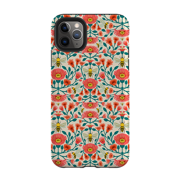 iPhone Tough Case - Summer Bees By Nina Pace