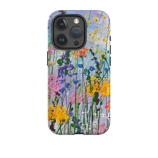 iPhone Tough Case - Wildflowers At Play By Linda Calvert Jacobson