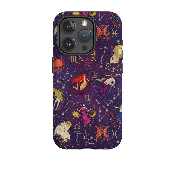 iPhone Tough Case - Zodiac Pattern By Maja Lindberg
