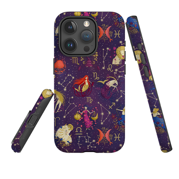 iPhone Tough Case - Zodiac Pattern By Maja Lindberg