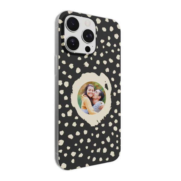 Grunge Dots Picture Style - Custom iPhone Case
