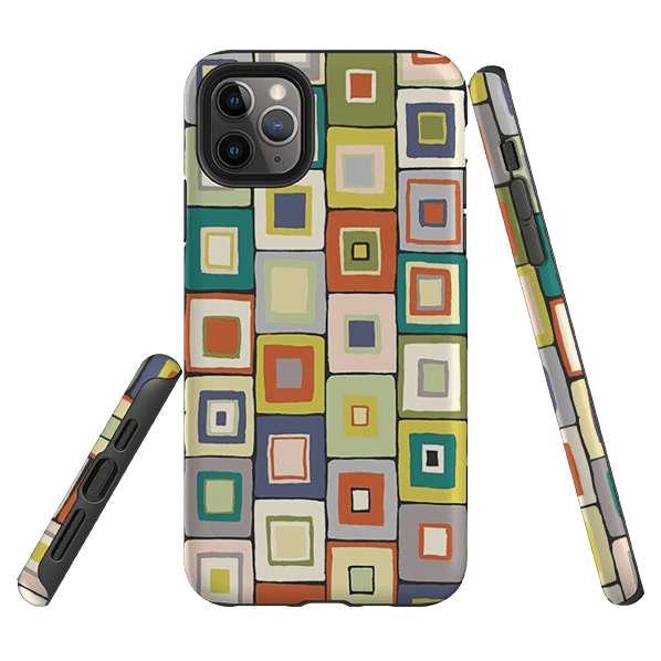 iPhone Tough Case - Atelier Blanket Squares Urbane By Sarah Campbell