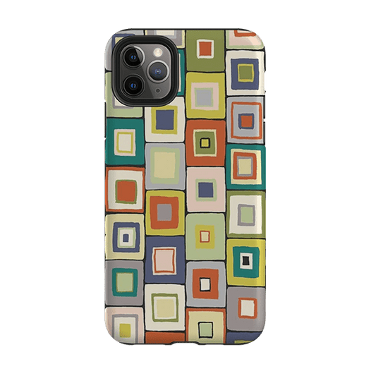 iPhone Tough Case - Atelier Blanket Squares Urbane By Sarah Campbell