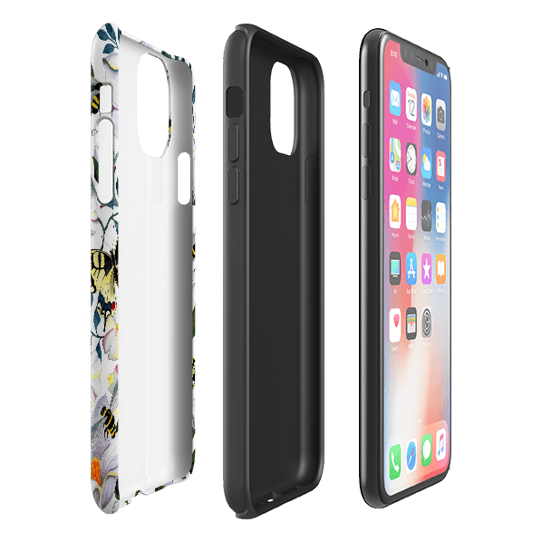 iPhone Tough Case - Bees And Magnolia By Bex Parkin