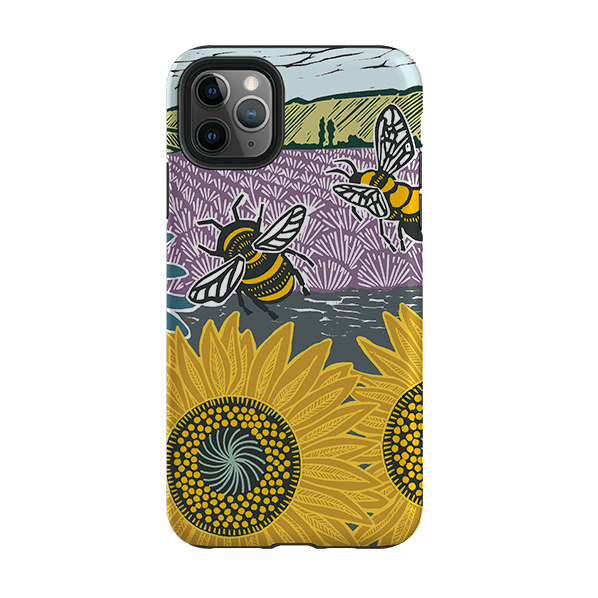 iPhone Tough Case - Bees And Sunflowers By Kate Heiss