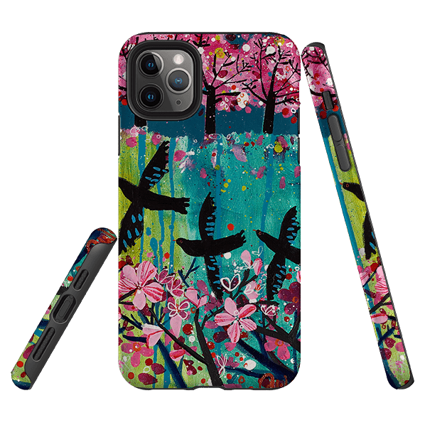 iPhone Tough Case - Blackbirds By Claire West