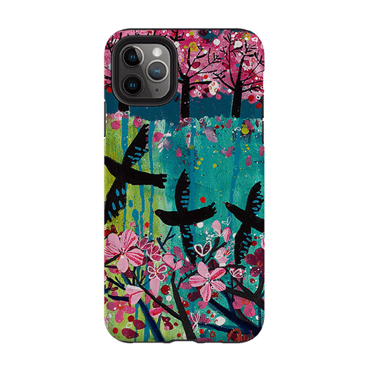 iPhone Tough Case - Blackbirds By Claire West