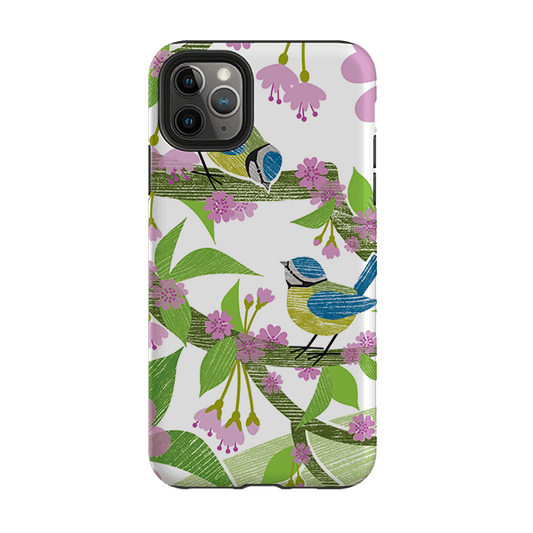 iPhone Tough Case - Blue Tits And Blossom By Liane Payne