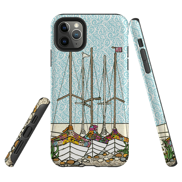 iPhone Tough Case - Boats At Rest By Amelia Bowman