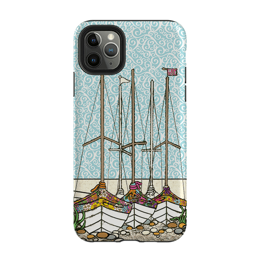iPhone Tough Case - Boats At Rest By Amelia Bowman
