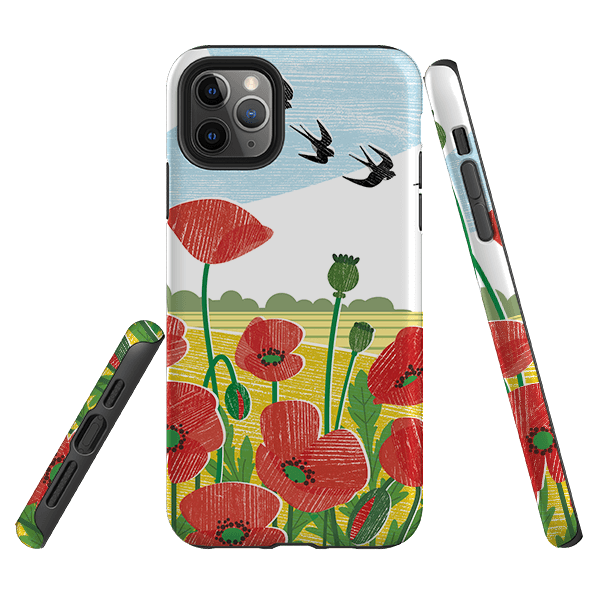 iPhone Tough Case - Poppy Fields By Liane Payne