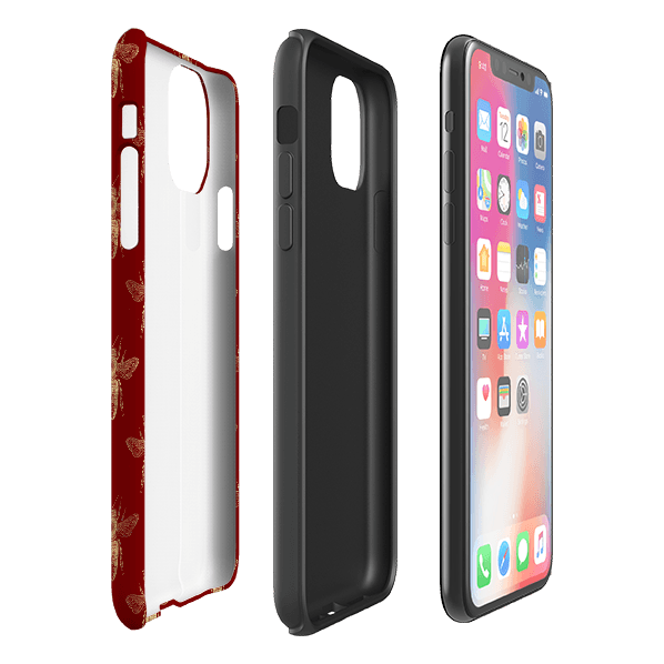 iPhone Tough Case - Red Bees