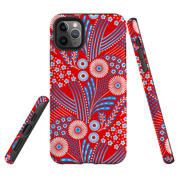 iPhone Tough Case - Red Bouquet By Cressida Bell