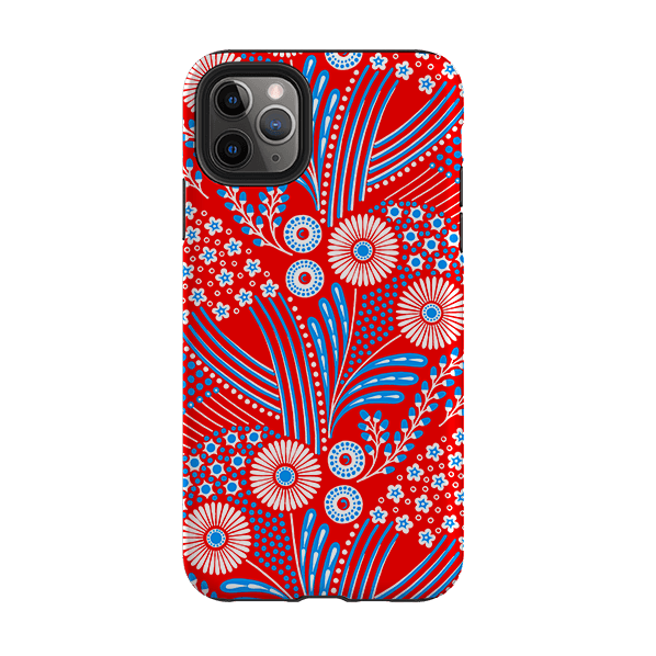 iPhone Tough Case - Red Bouquet By Cressida Bell