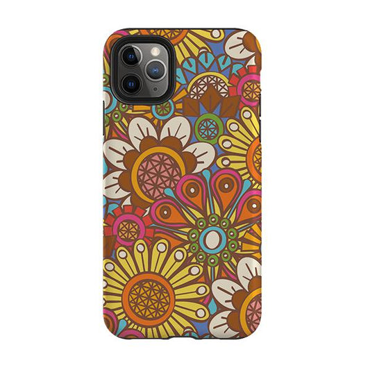 iPhone Tough Case - Retro Posy Brights By Amelia Bowman