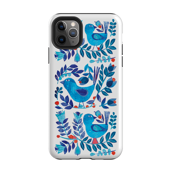 iPhone Tough Case - Scandi Birds By Tracey English