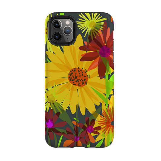 iPhone Tough Case - Sunflowers By Sarah Campbell