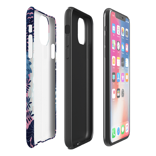 iPhone Tough Case - Swimming Tiger By Bex Parkin