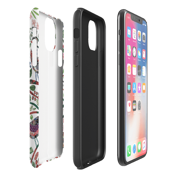 iPhone Tough Case - Vintage Birds By Jane Robbins