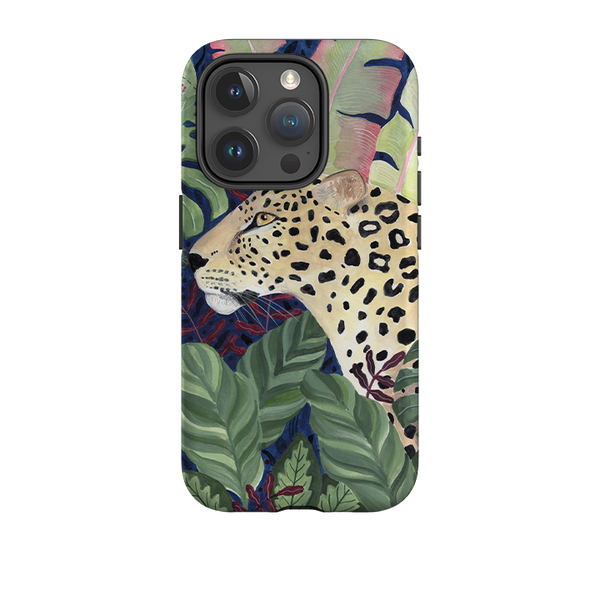 iPhone Tough Case - Leopard In Leaves By Bex Parkin