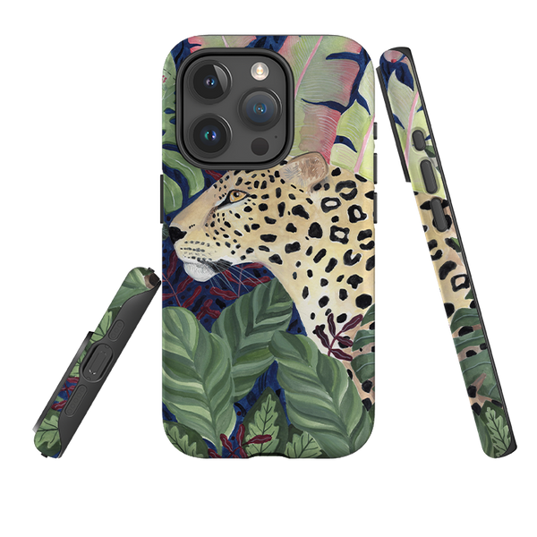 iPhone Tough Case - Leopard In Leaves By Bex Parkin